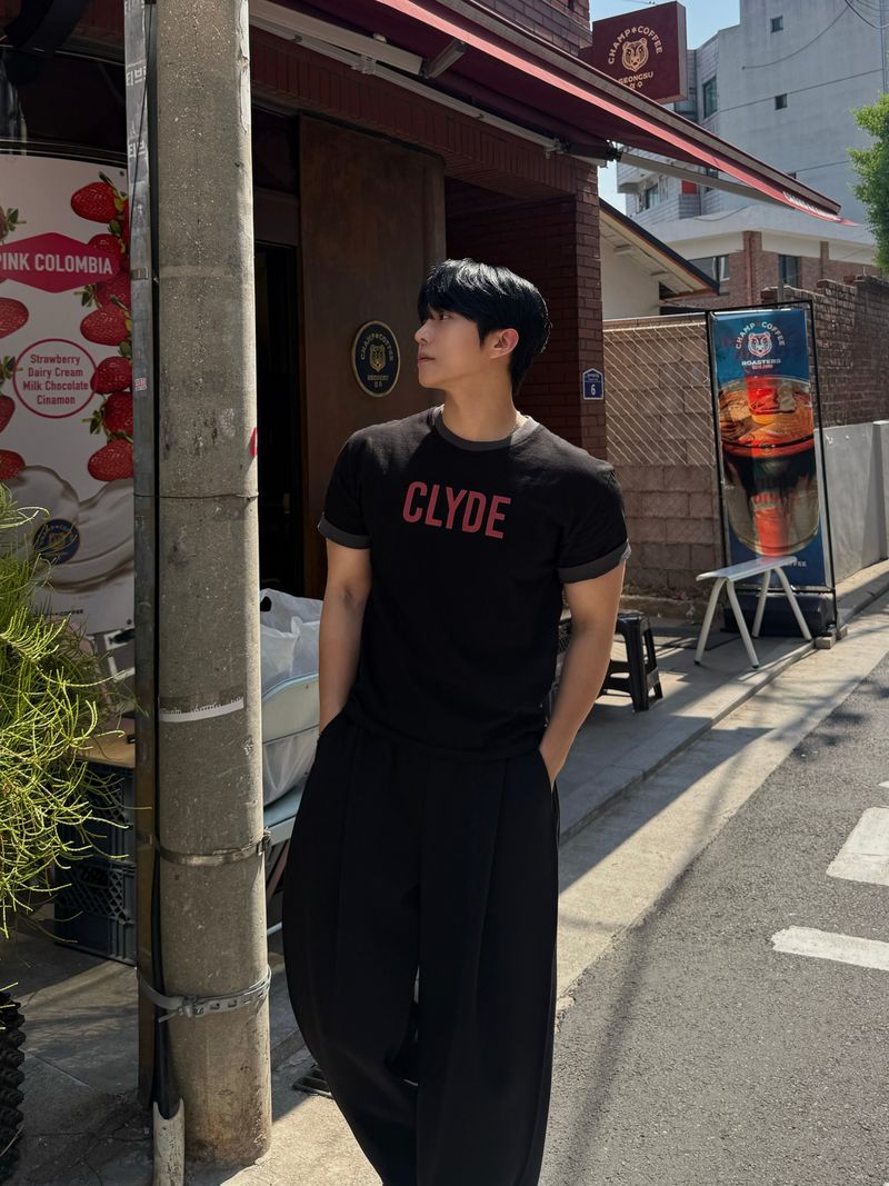 CLYDE muscle ringer short sleeve