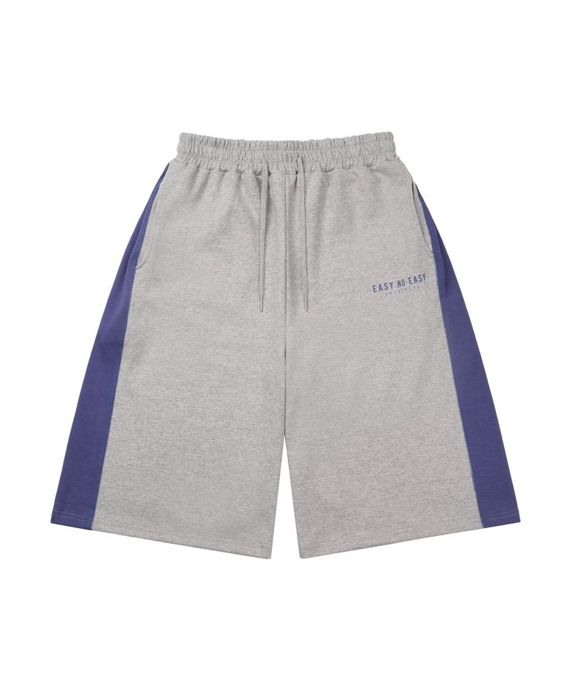 Track Color Bermuda Sweatpants - Gray