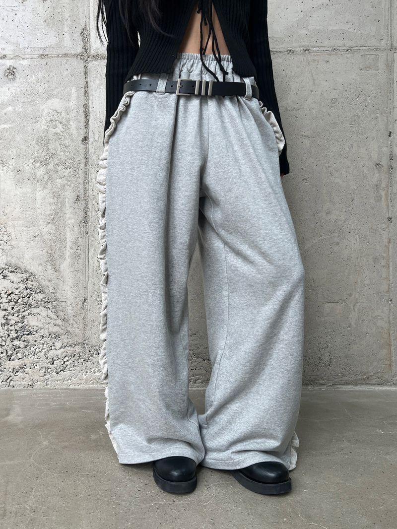 Midweek Ease Belt Loop Side Frill Training Long Pants (3 colors)