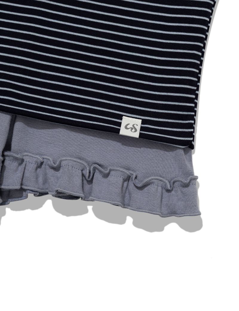 ST FRILL CONTRAST SHORTS(BLUE)