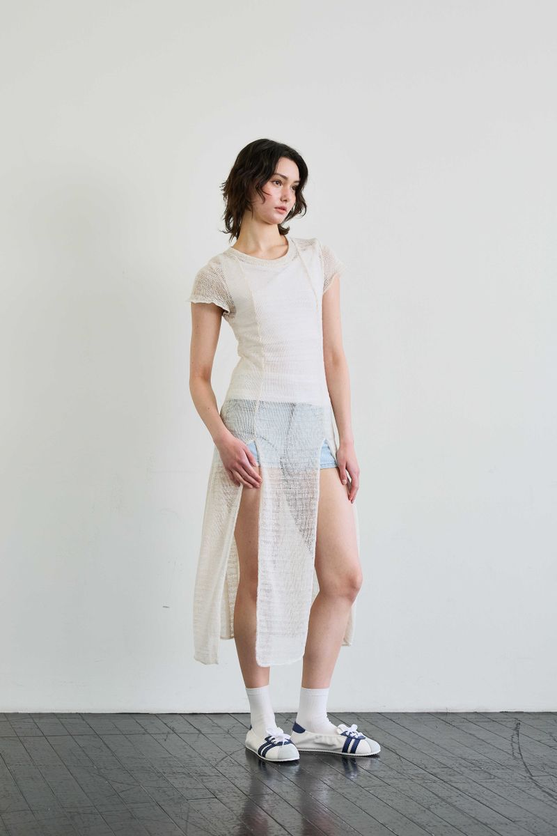 WITTY KNIT ONE-PIECE / IVORY