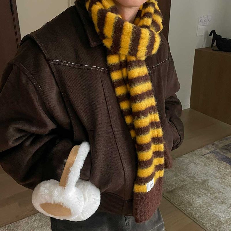 ASCLO（エジュクロ）の「ASCLO Brush Bee Long Muffler (4color)（Fashion Accessories）」