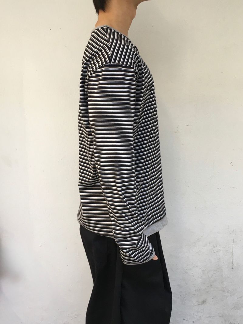 Luard Double Stripe Layered Henley Neck 3C