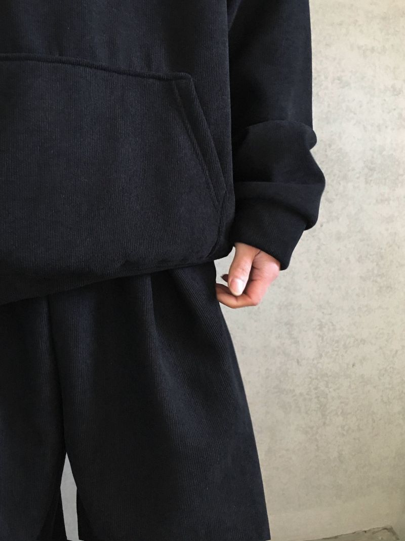 [SET] Momon Golden Pullover Hoodie + Pintuck Wide Pants 4C