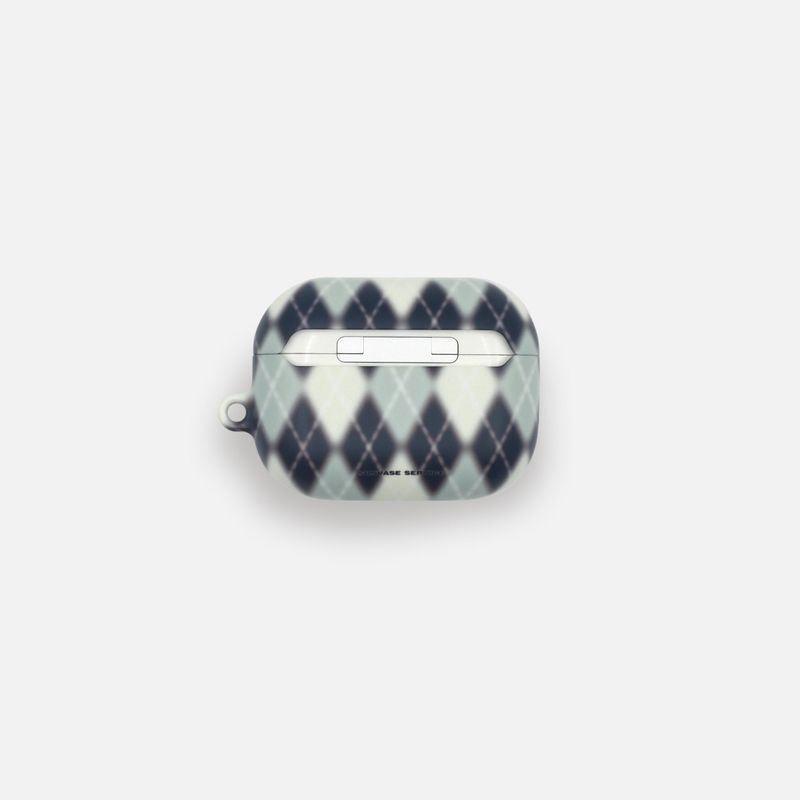 ARGYLE BLUR CASE_NAVY (airpods)