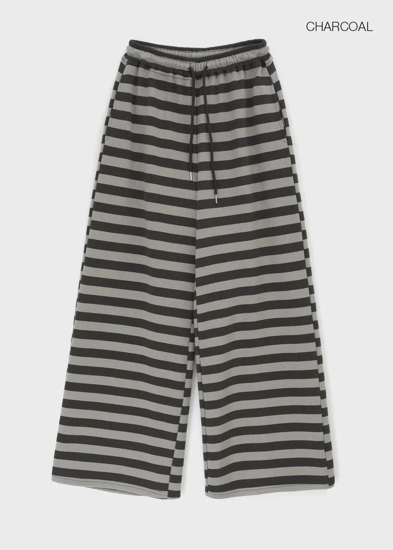 [B-BASIC] Bold Stripe Banding Pants