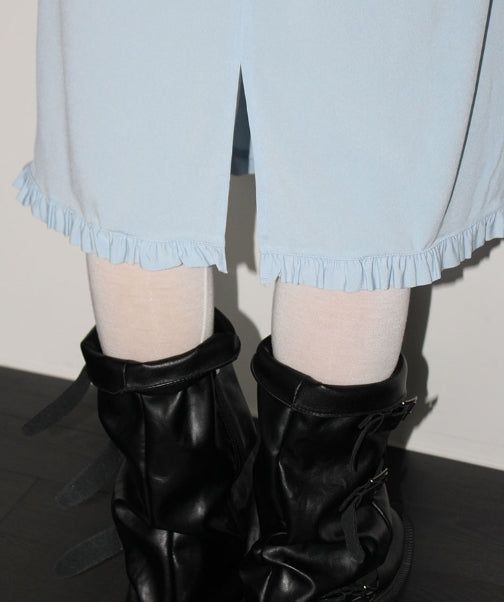 SORBET FRILL MIDI SKIRT