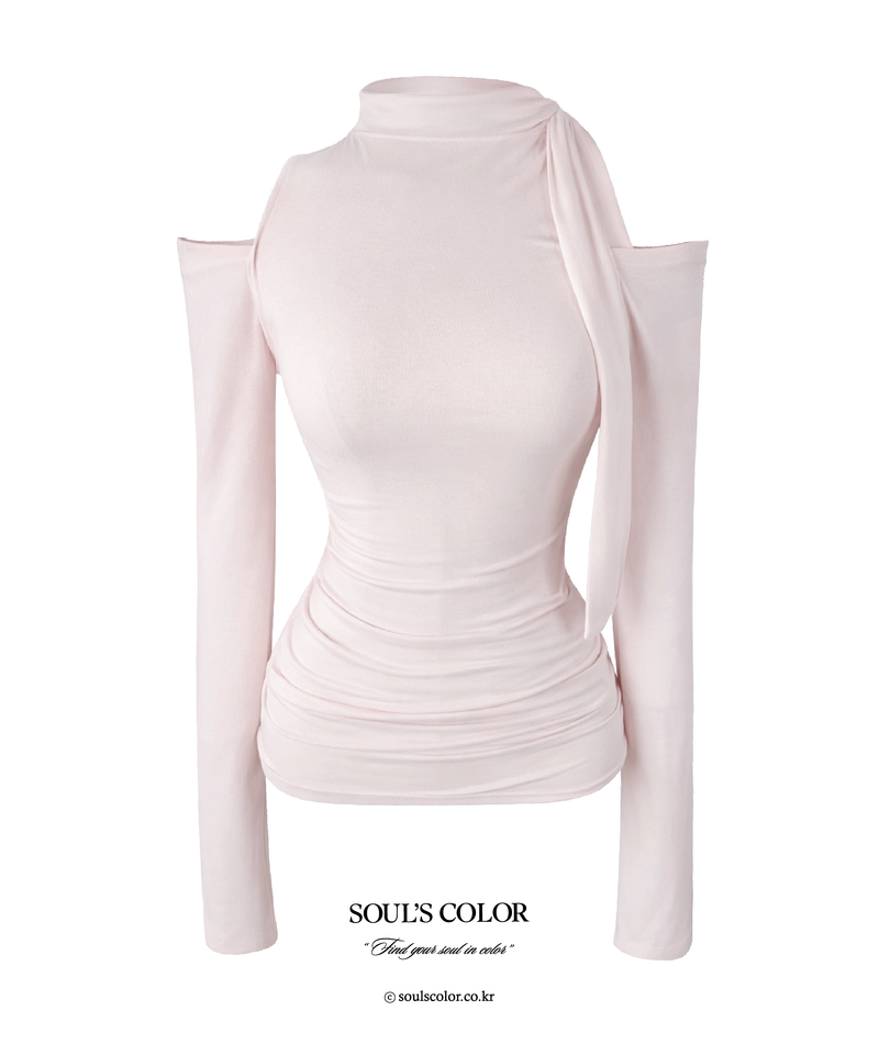 SOUL'S COLOR（ソウルズカラー）の「Lorena Shirring Tie Top (3color)（Tops）」