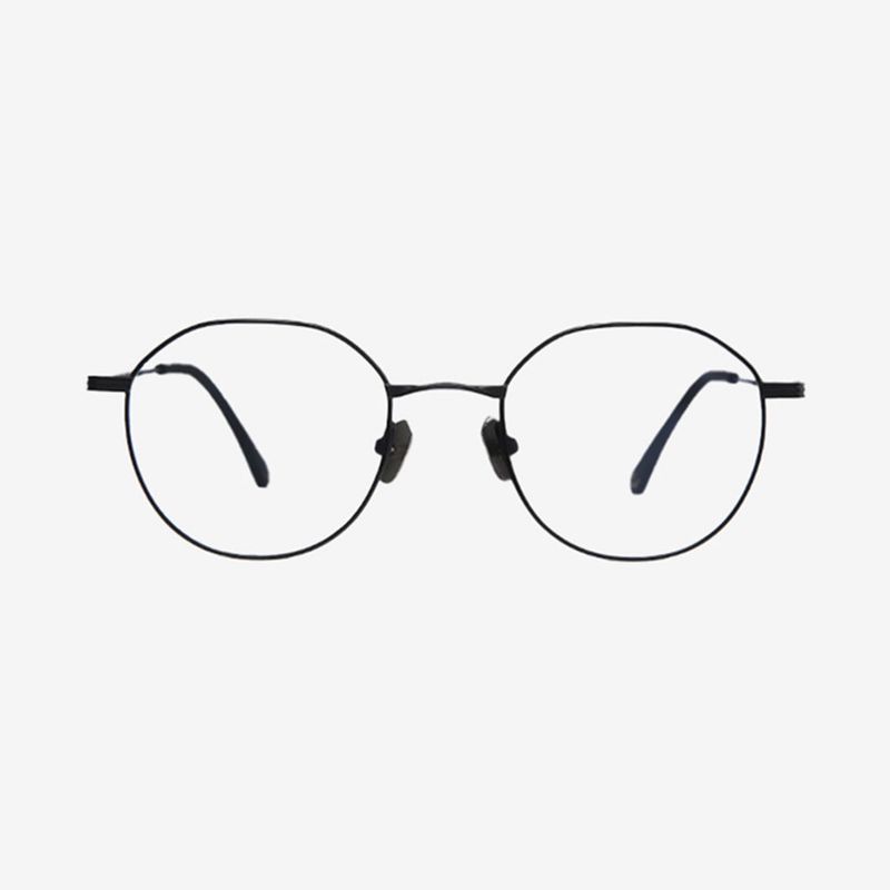 KNOUUN（ノウン）の「Knouun ラウンドチタニウムグラシーズコード. 101. Dブラック（ファッション小物）」