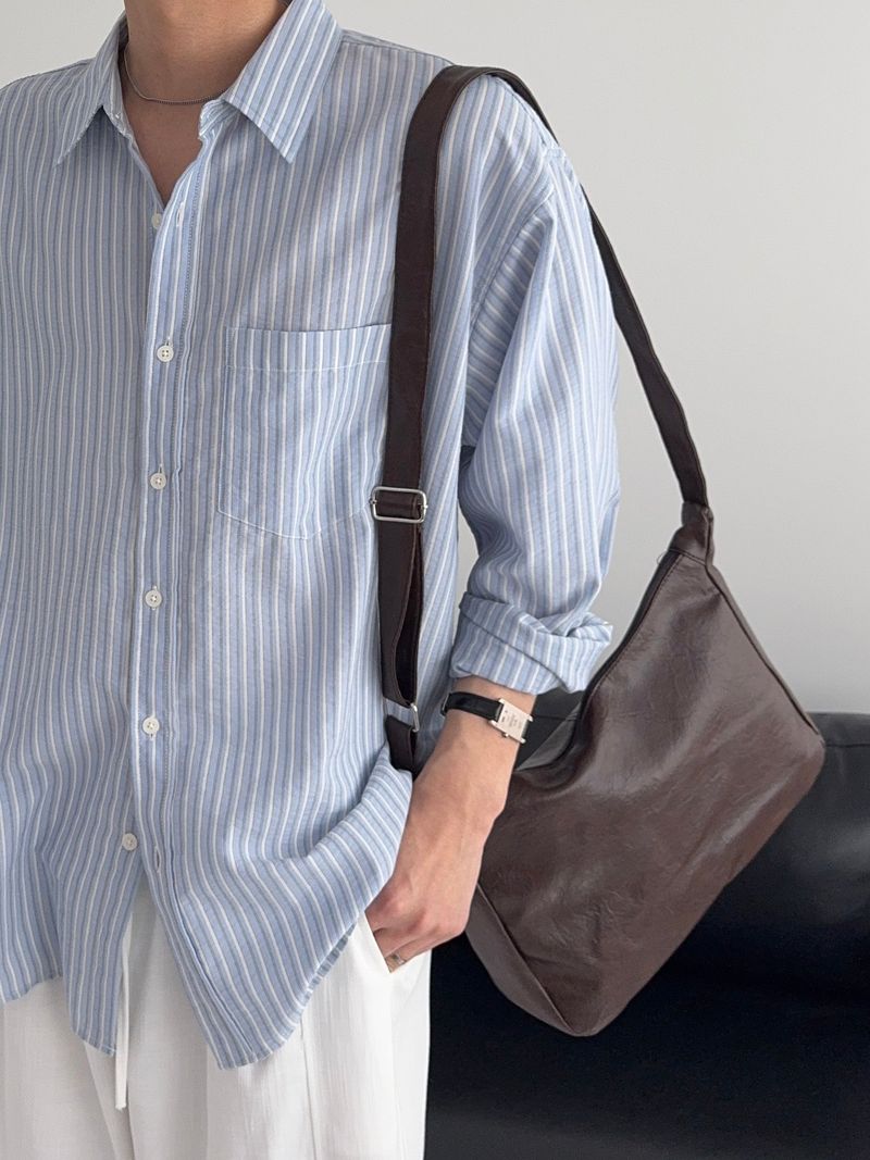 SY Relaxed Fit Seersucker Stripe Shirt (4C)