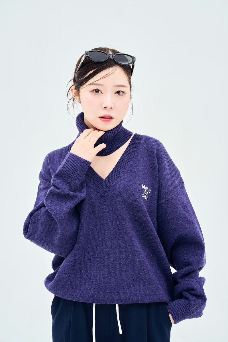 Neck warmer V knit