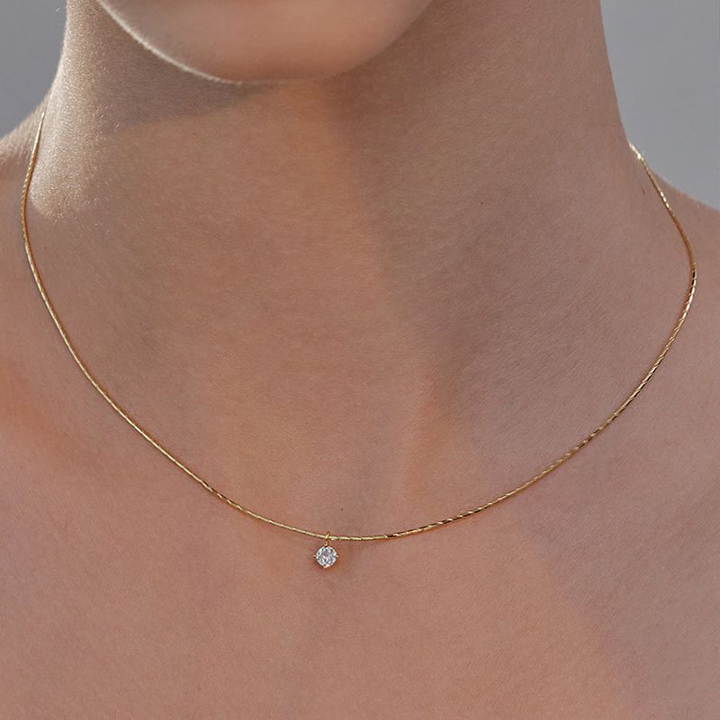 Hei（ヘイ）の「キュービックイタリースネークネックレス/cubic Italy snake necklace（Accessories）」