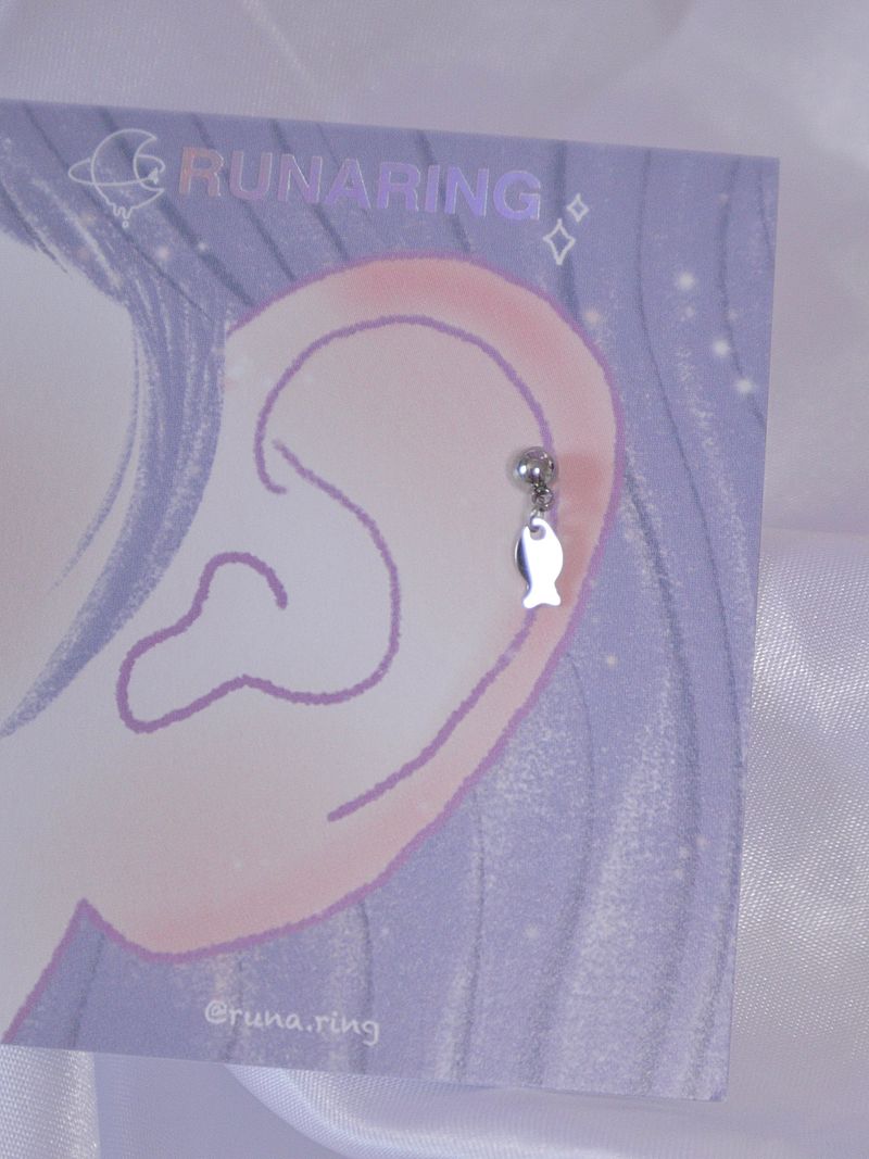 RUNARING（ルナリング）の「フルサージカルスチールミニフィッシュピアス（アクセサリー）」