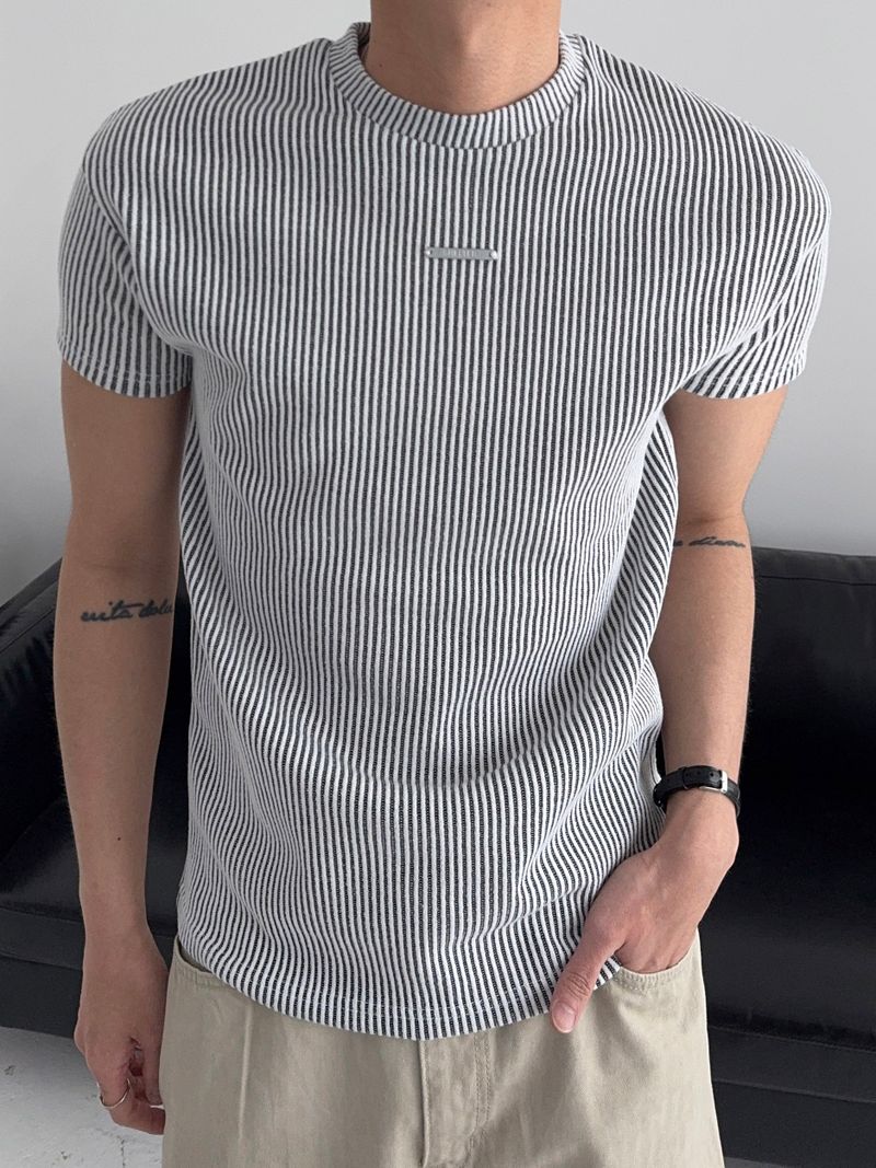 JI9BON（ジグボン）の「PDリブマッスルフィットショートスリーブTシャツ (3C)（トップス）」