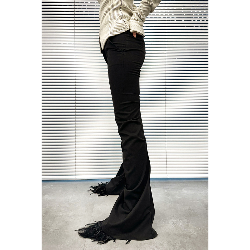 KNEE-TUCK PANTS