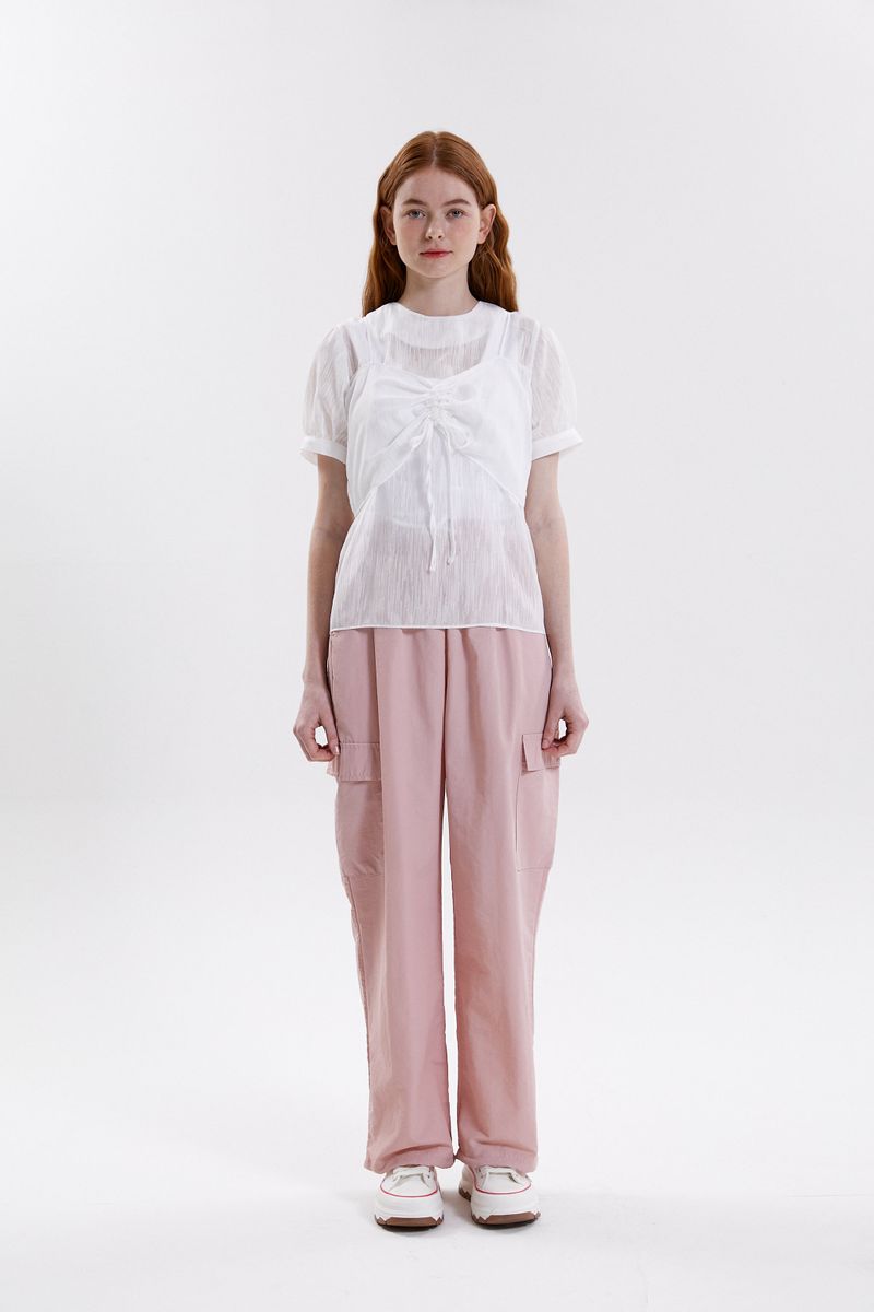 PINK PINEAPPLE（ピンクパイナップル）の「BUSTIER BLOUSE（Tops）」