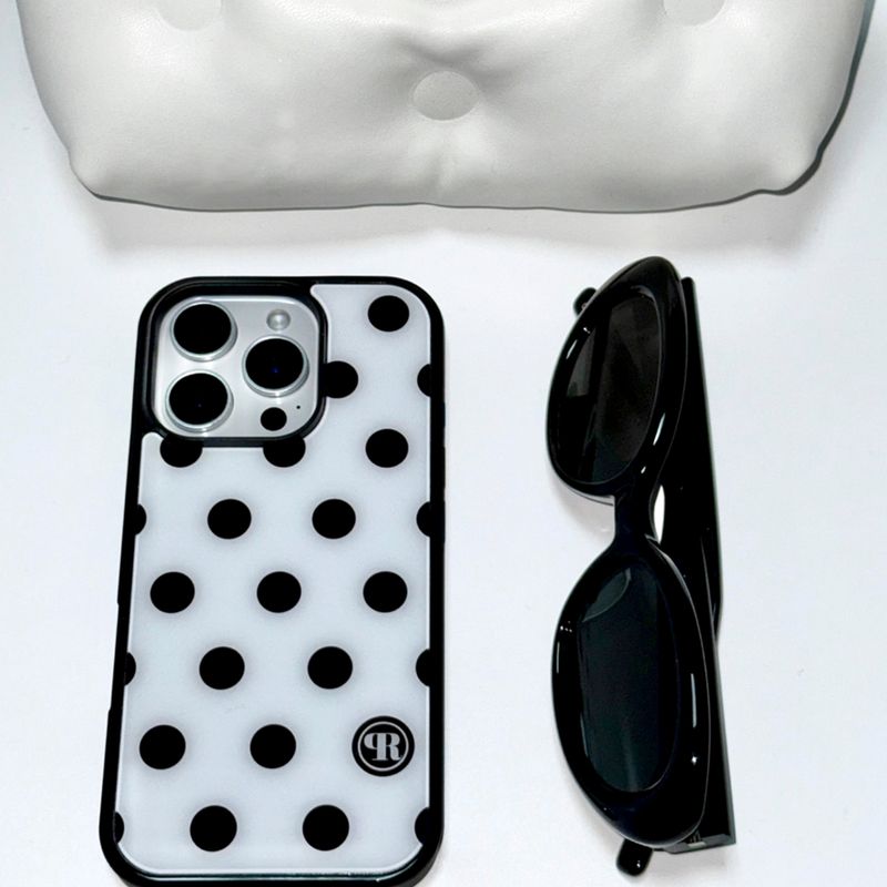 [MADE] m dot. (white) glass bumper iPhone case