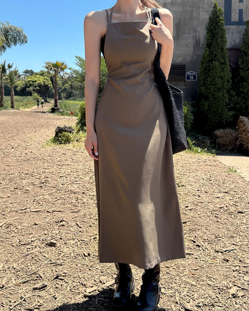 Felven bustier long dress