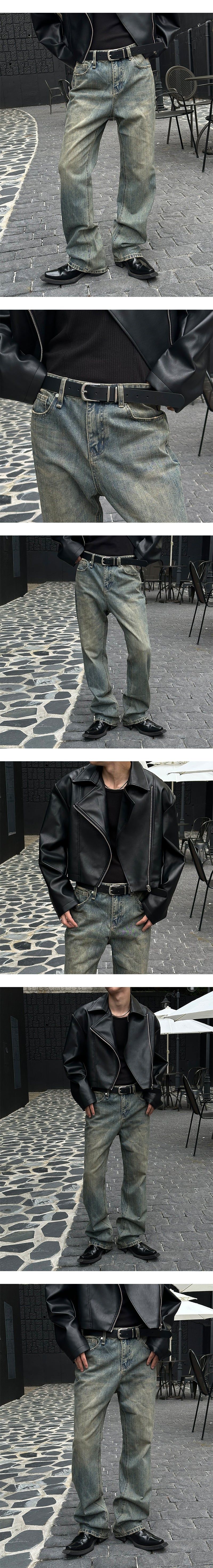  [F/W] Crop rider jacket