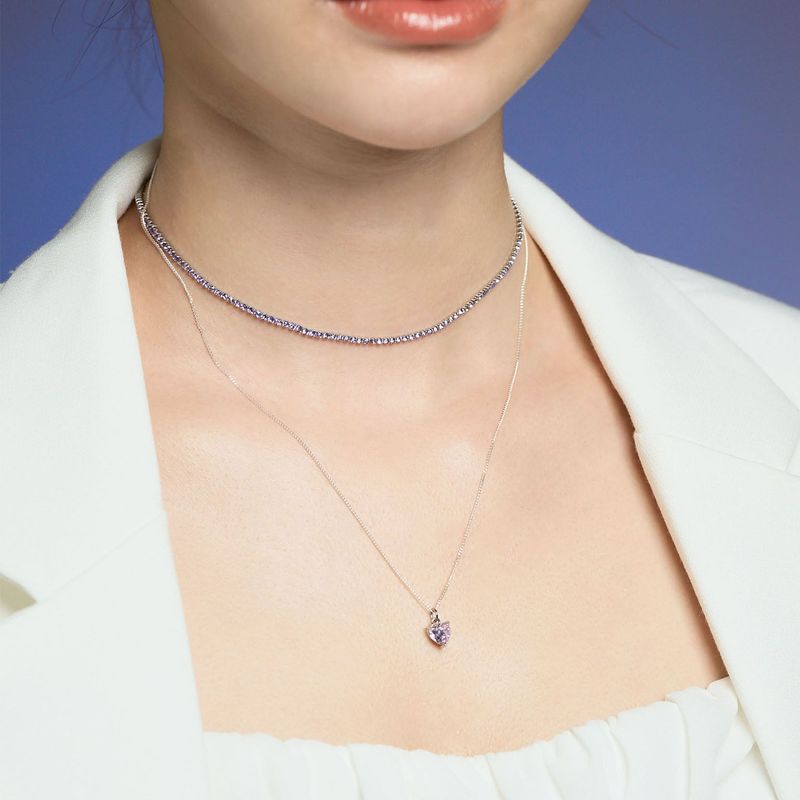 Aurora Heart Pearl Necklace
