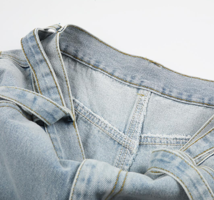 Kaela Strap Denim Pants
