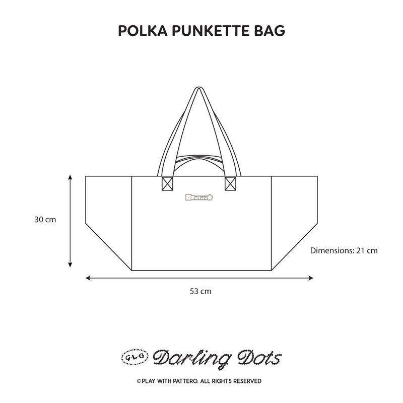 Polka Punkette Bag - Strap Gray
