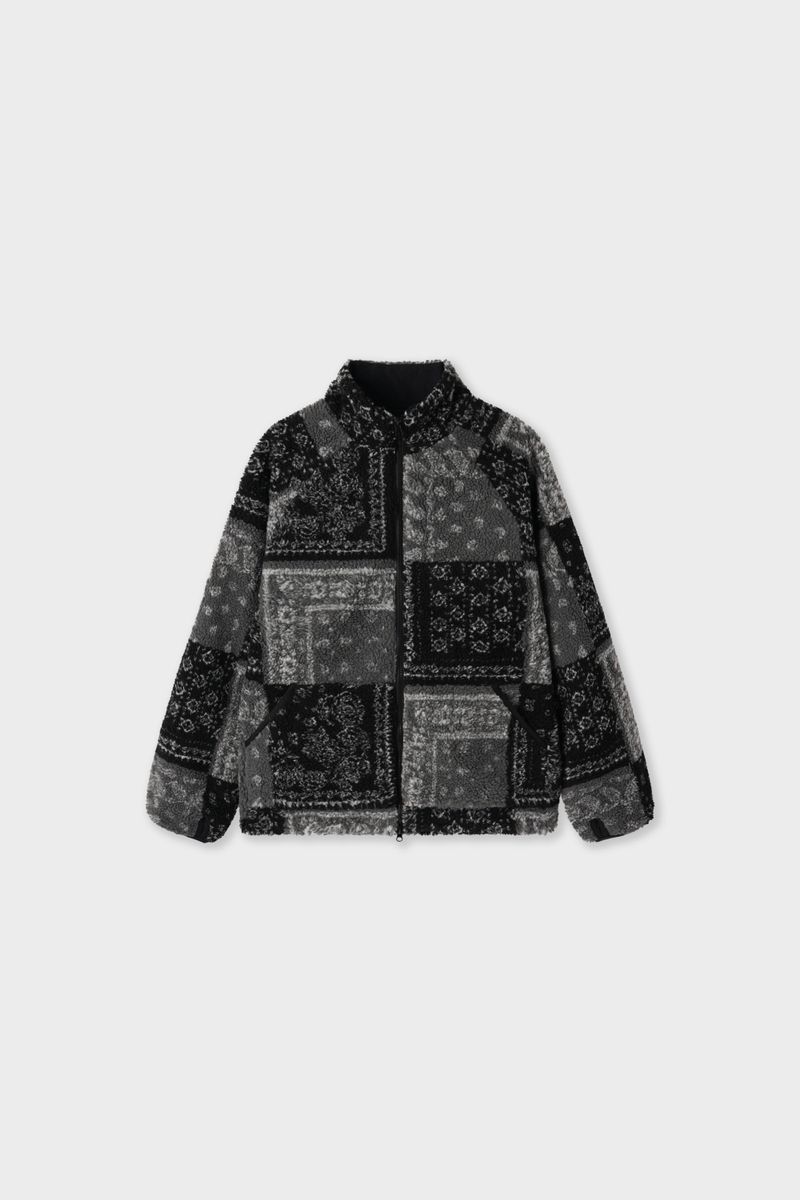 Quant Paisley Fleece Zip-Up Jacket 2C
