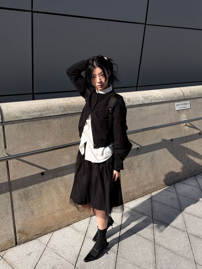 WOOHWA(ウファ)の「 RIBBON TULLE MINI SKIRT(Skirts)」