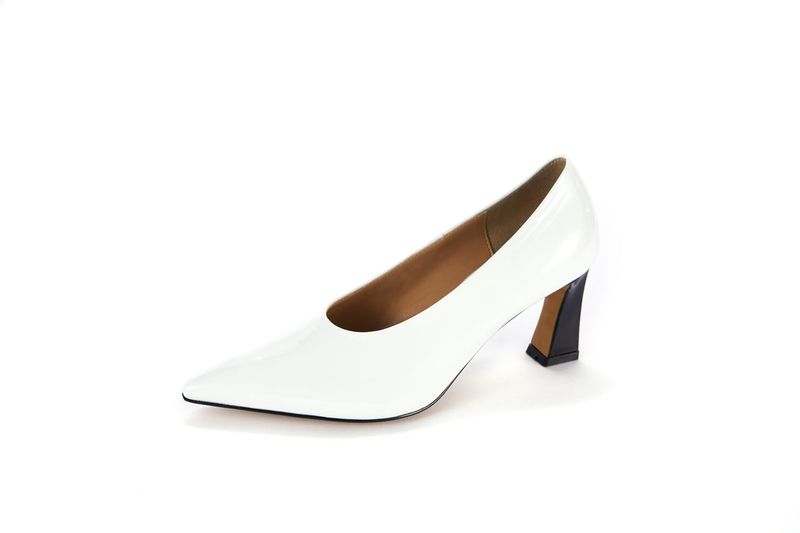 Cat Pumps_White Patent