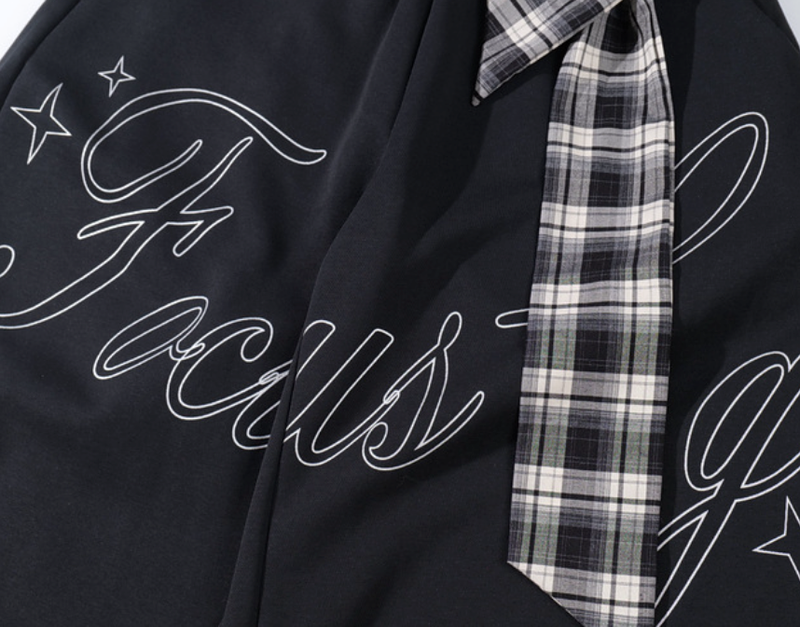 Focus Check Belt Wide Pants