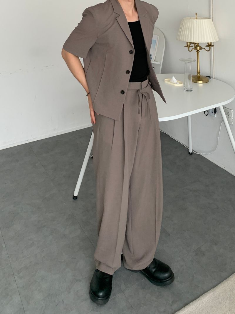 String Two-tuck Summer Slacks