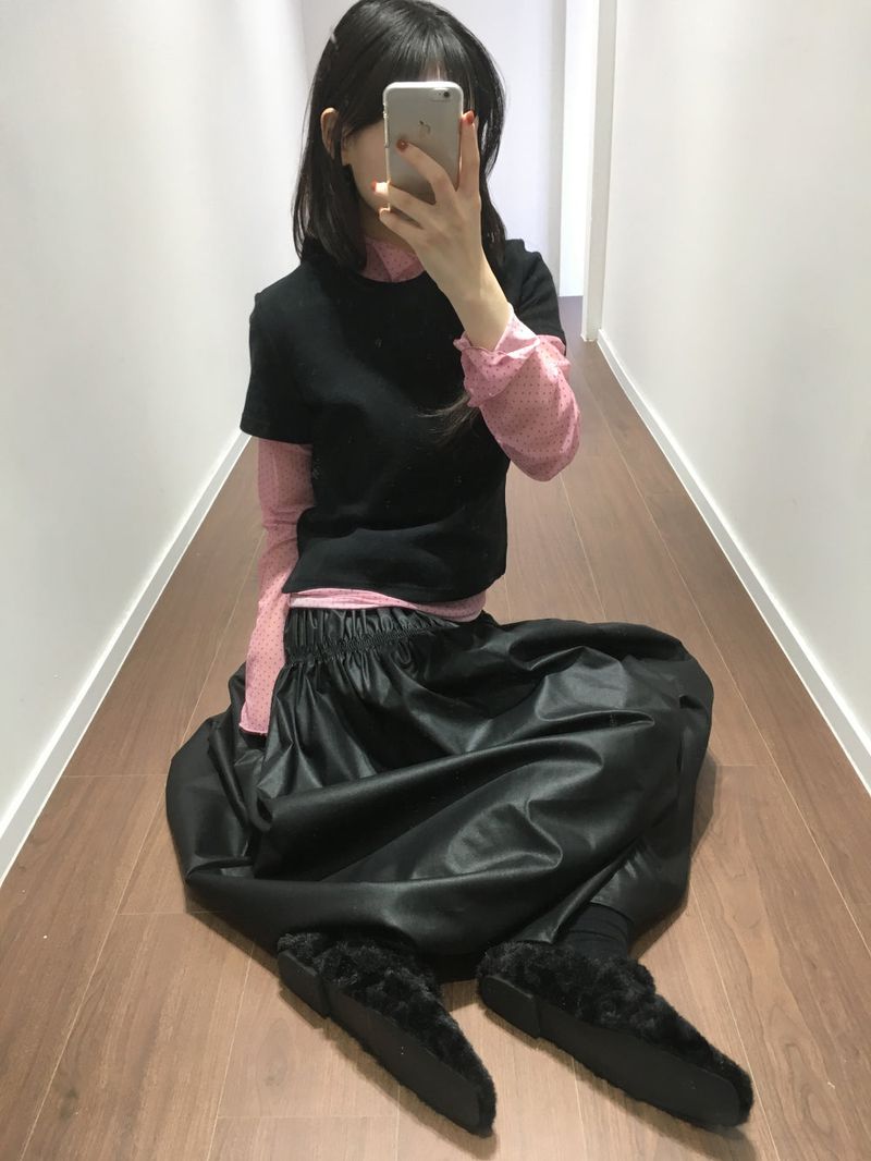 DUGGY（ダギー）の「Sheer Dot Polar T-Shirt (3color)（Tops）」