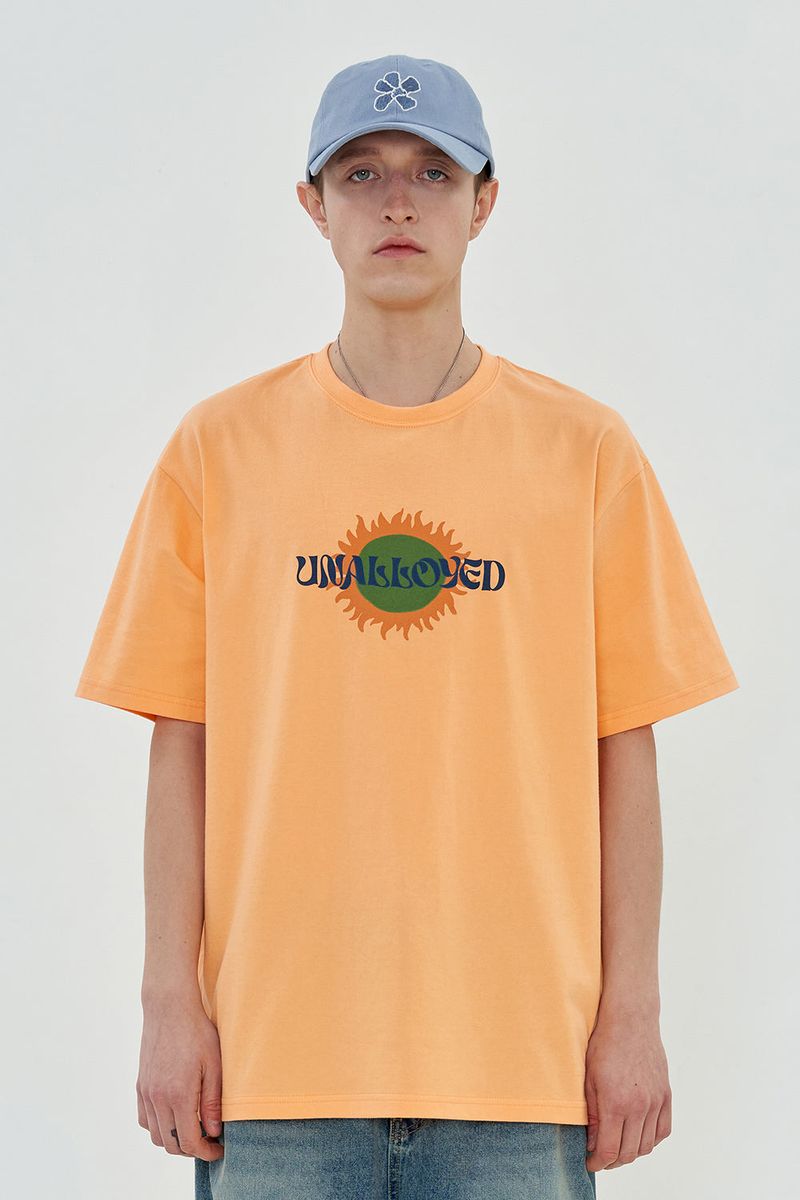 UNALLOYED(アナロイド)の「SUN LOGO T SHIRT(Tops)」