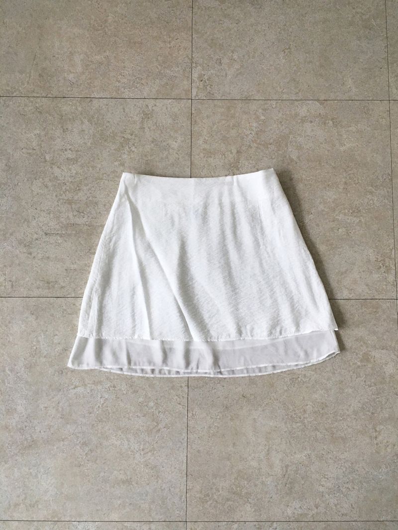 Sophie layered midi skirt