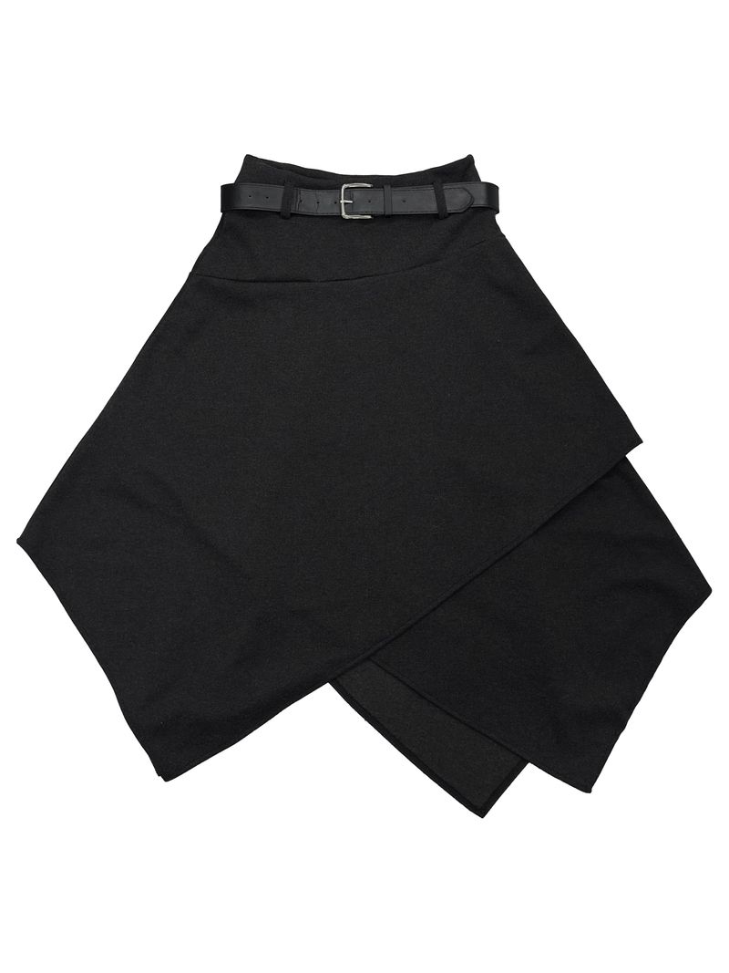 [set] belt shadow wrap skirt (2color)