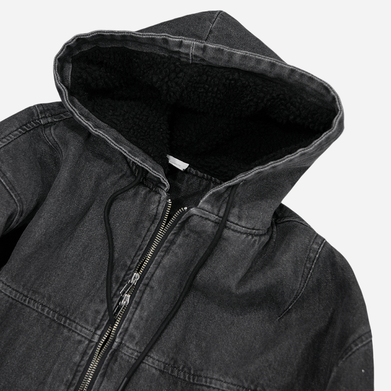 Denim Hooded Jumper