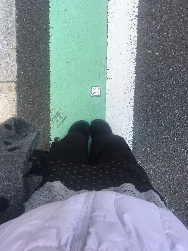 dot corduroy skirt