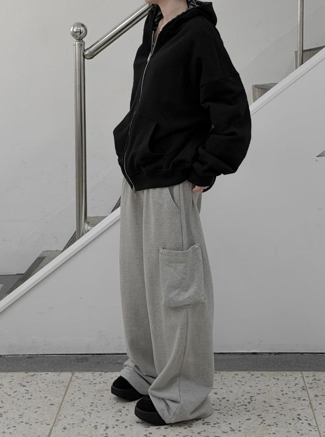 Robe Reversible Striped Hooded Zip-Up