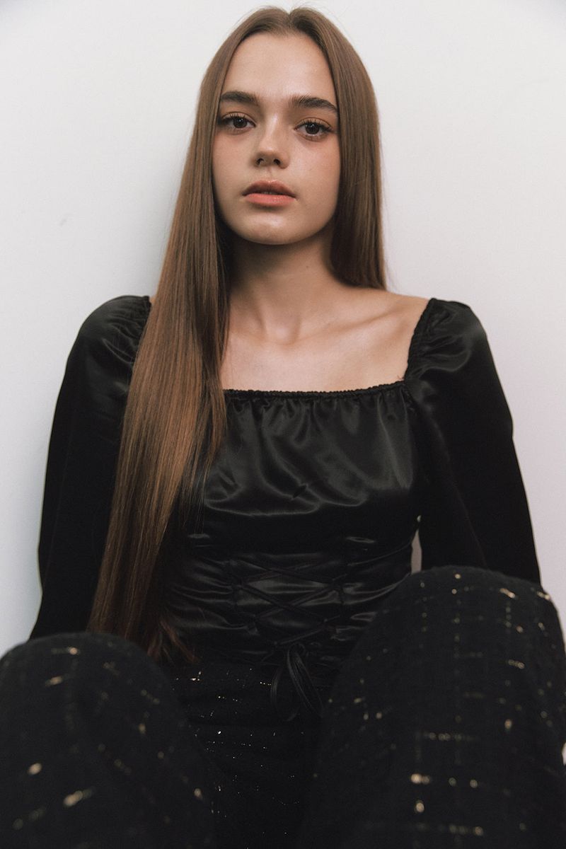 Corset Blouse Black