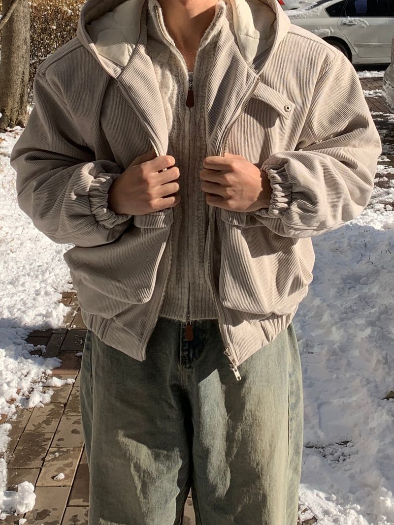 Brev Crop Corduroy Padding