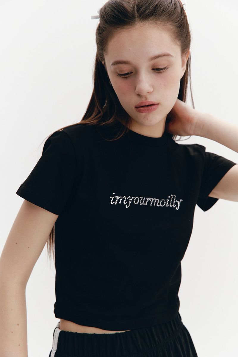 Crystal Hotfix T Black