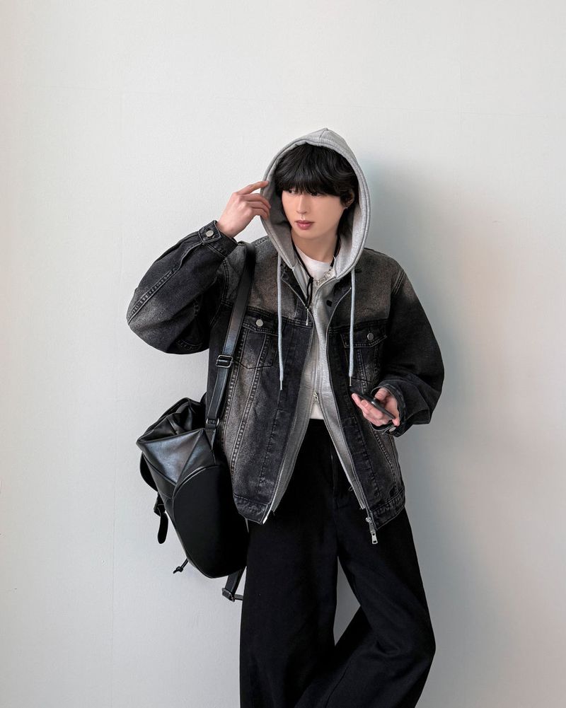 Mark Non Collar Denim Jacket