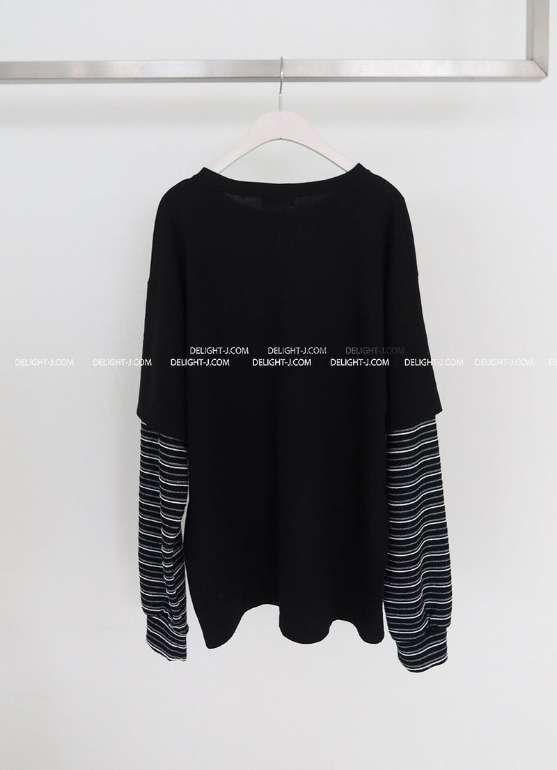 ST Short-Sleeved Layered Sweatshirt