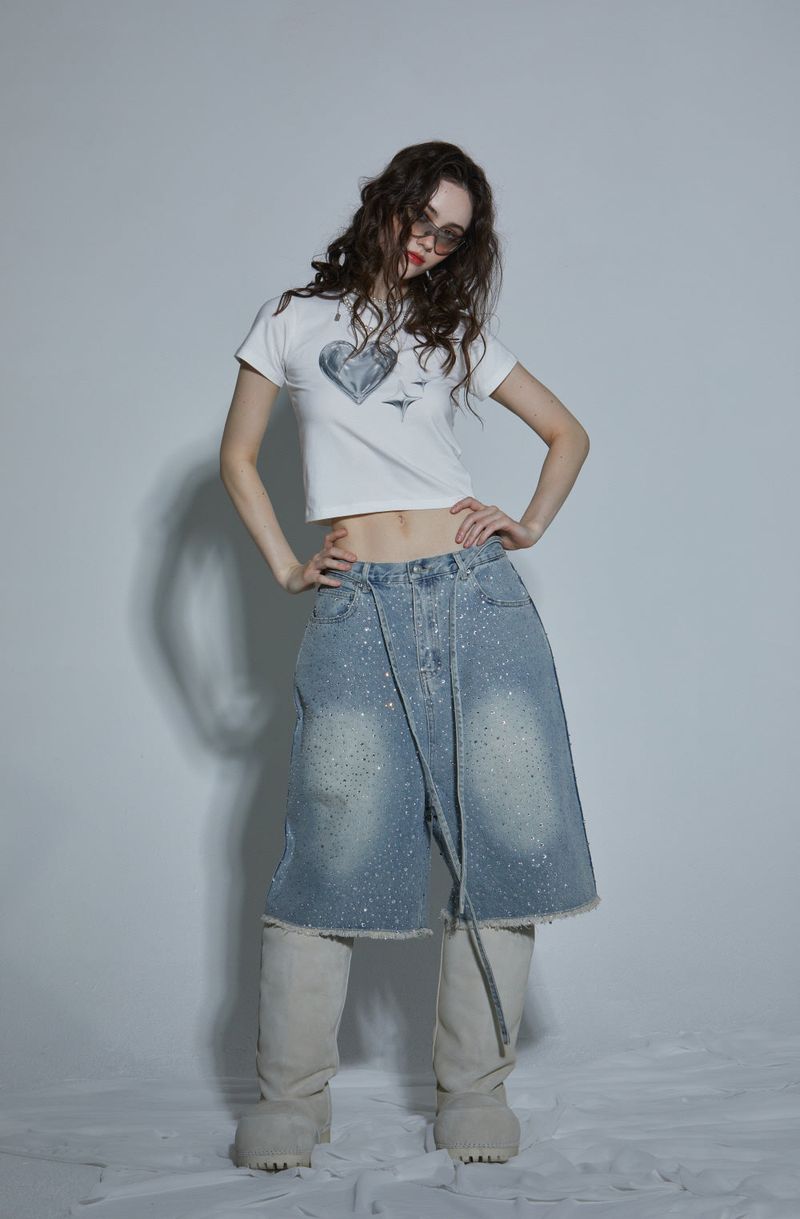 DIA BERMUDA PANTS -LIGHT BLUE