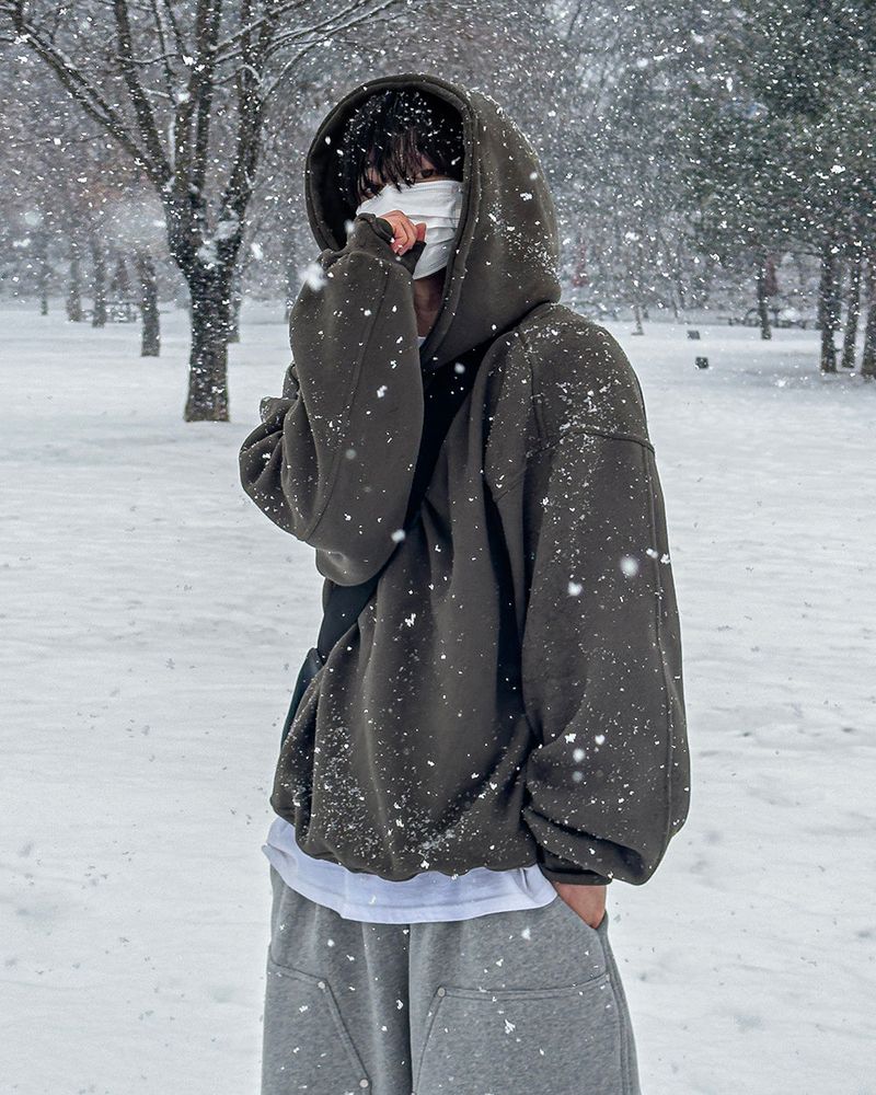 JIIGEUM（ジグム）の「Ar Big Fleece Hoodie 3C（Tops）」