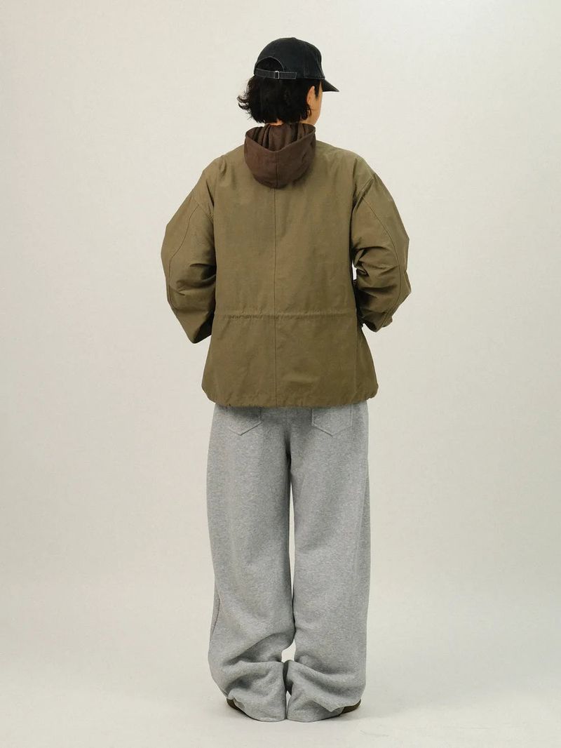 RN Slub Crop Zip-Up Hoodie