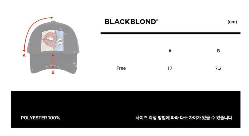 BBD Pop Clash Trucker Mesh Cap Dark Ver. (Black)