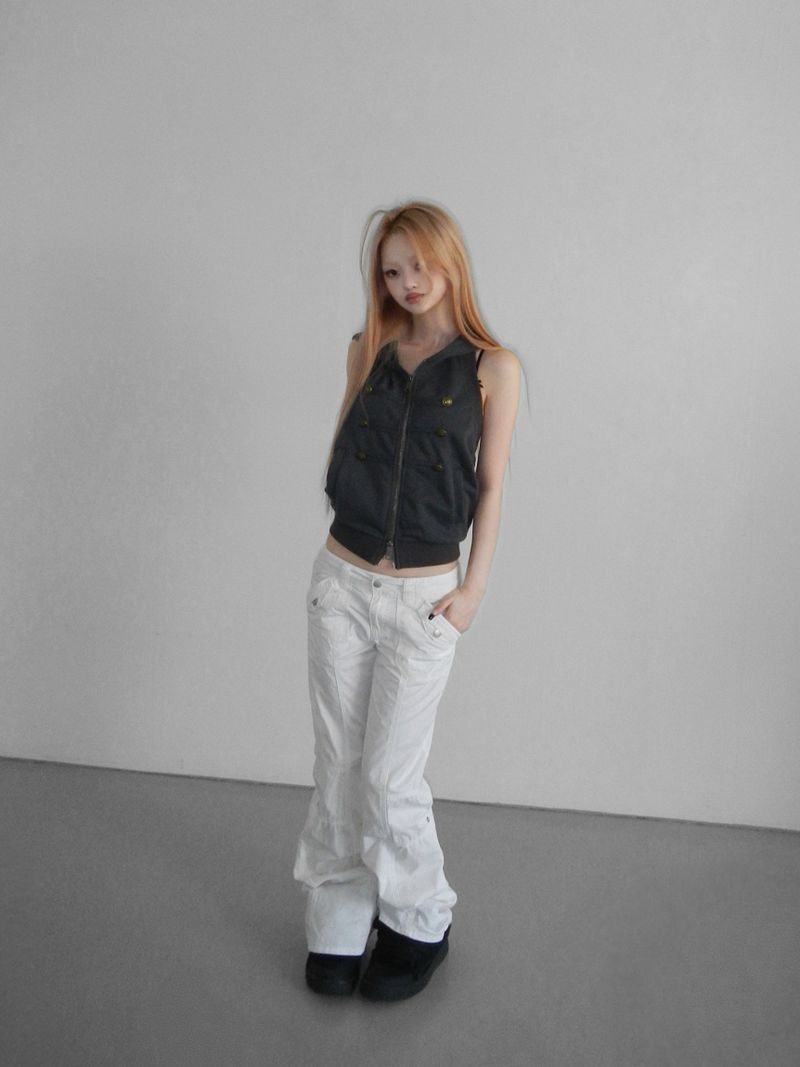 crispy 81 straight pants(2 color)