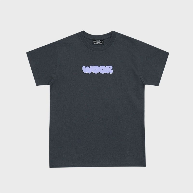 WOOR（ウール）の「W' LOGO TEE (SMOKE)（Tops）」