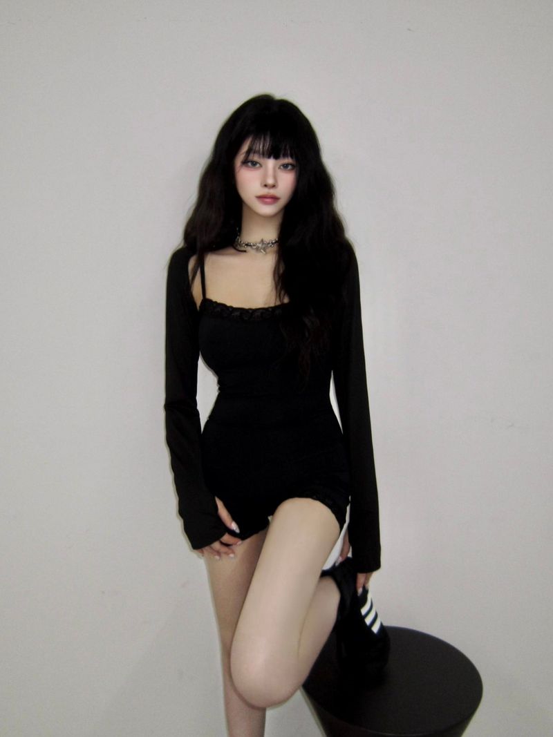 Lace romper